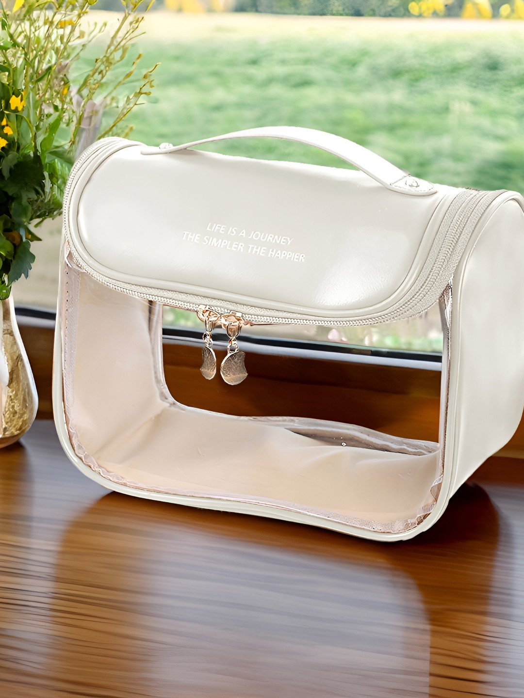 

Aura Off White Set of 1 Water Resistant Makeup Organiser Organisers