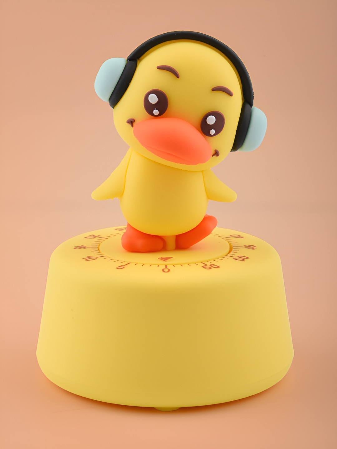 

COMICSENSE Yellow & Red Printed Animal Shaped Traditional Alarm Clock