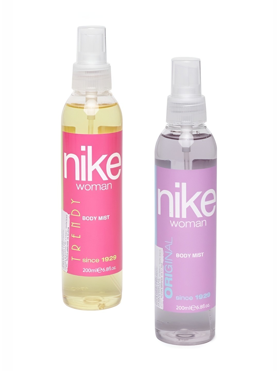 

Nike Set Of 2 Women Trendy & Original Body Mist Natural Spray 200 ml Each, Transparent