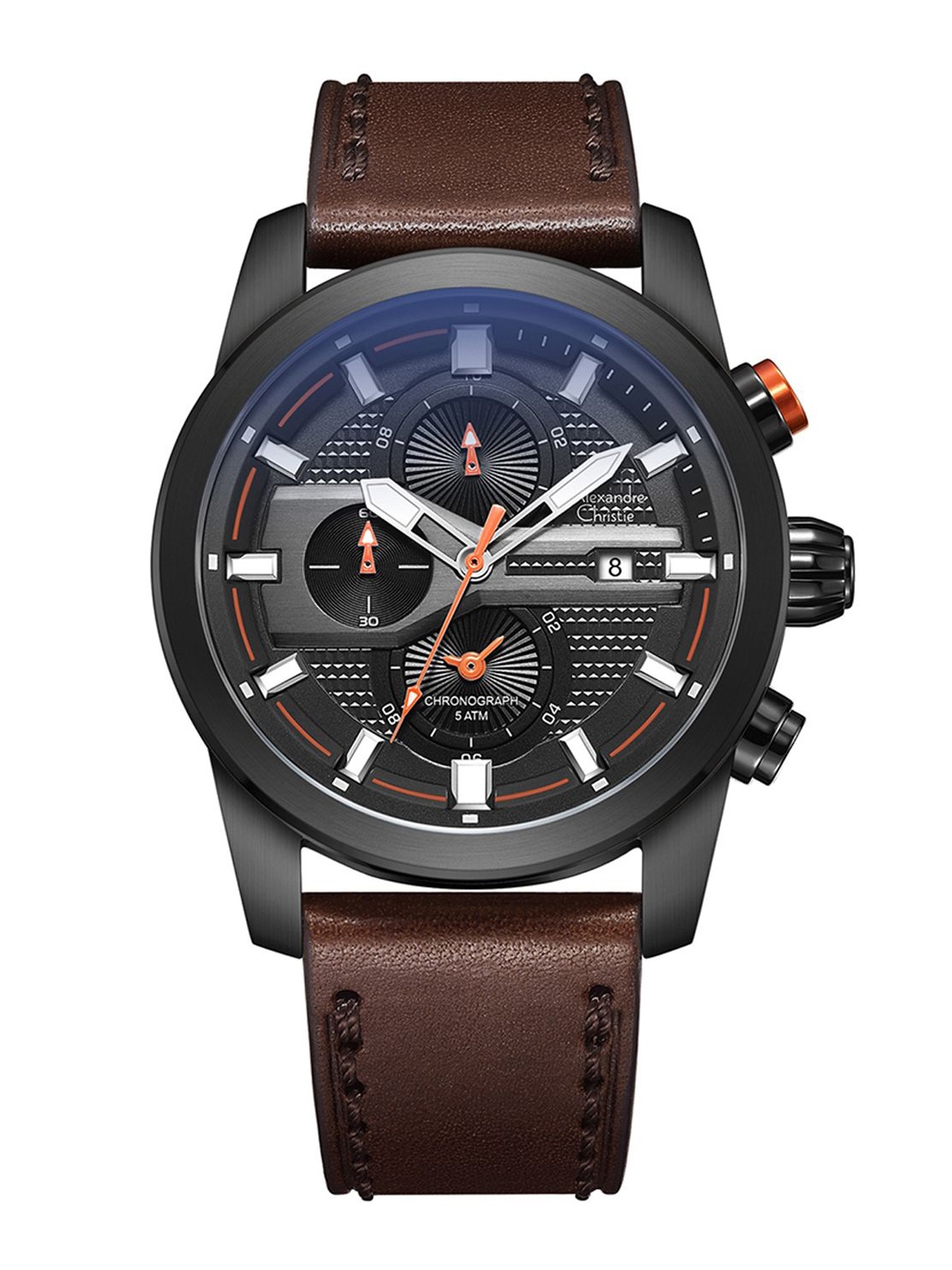 

Alexandre Christie Men Dial & Leather Straps Analogue Watch 6562MCLIPBAOR, Brown