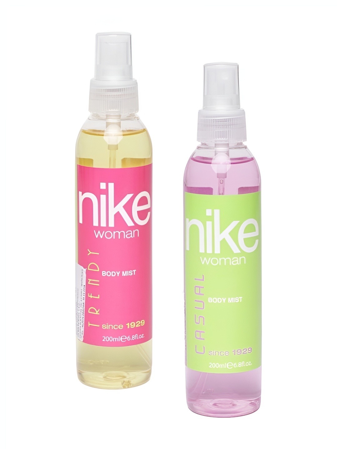 

Nike Women Set Of 2 Trendy & Casual Body Mist Natural Spray 200 ml Each, Transparent