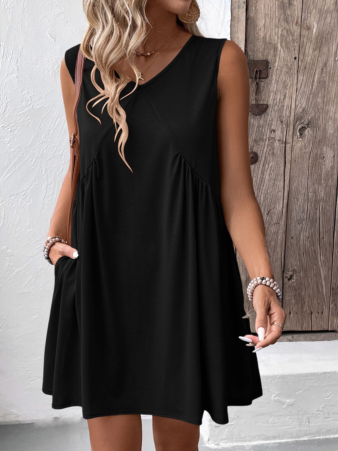 

StyleCast x Revolte A-Line Dress, Black