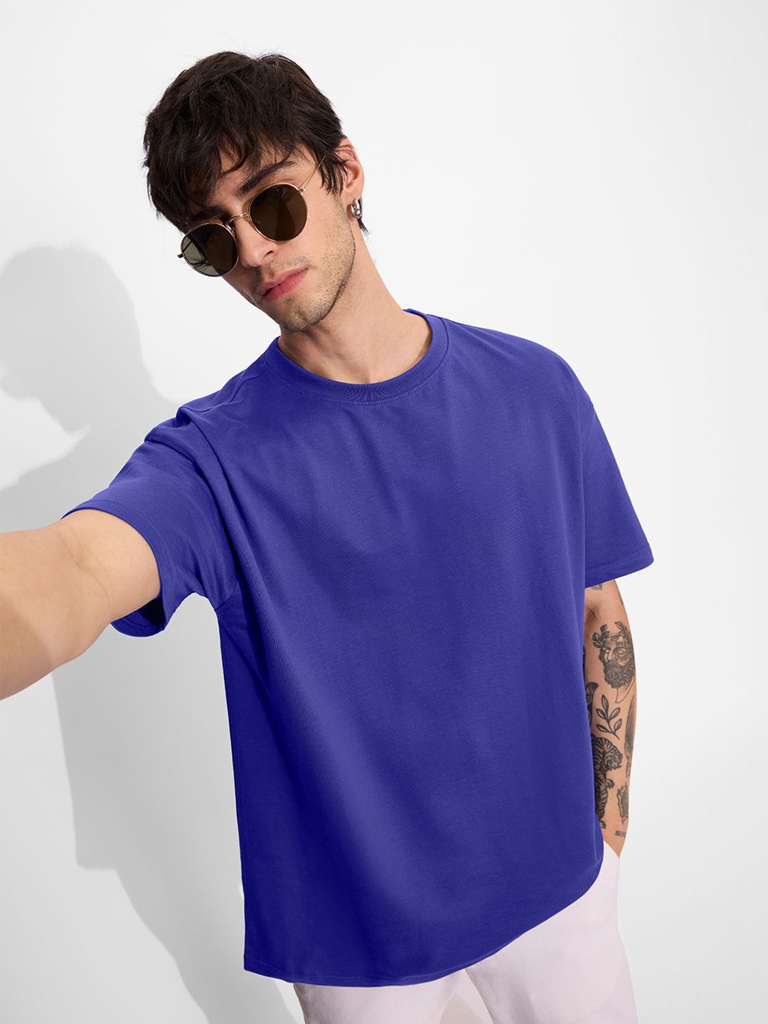 

The Souled Store Men Pockets T-shirt, Blue