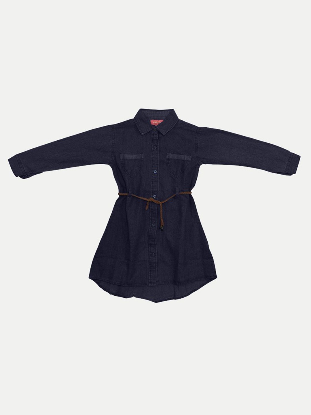 

BAESD Solid Shirt Dress, Blue