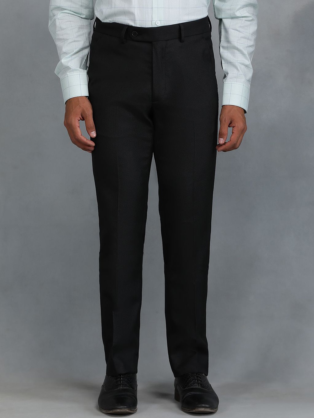 

Greenfibre Men Slim Fit Trousers, Black