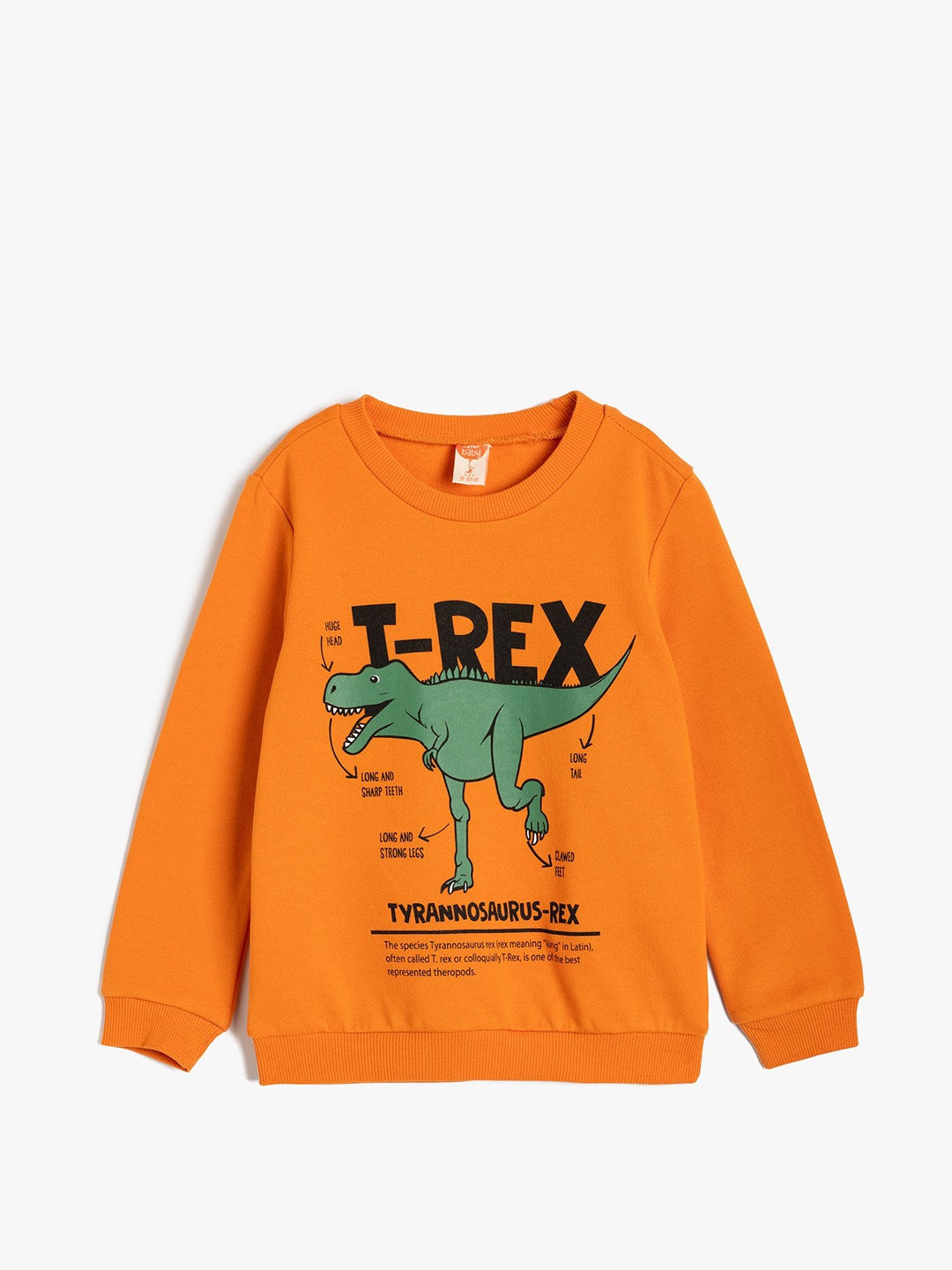 

Koton Boys Typography Printed Sweatshirt, Orange