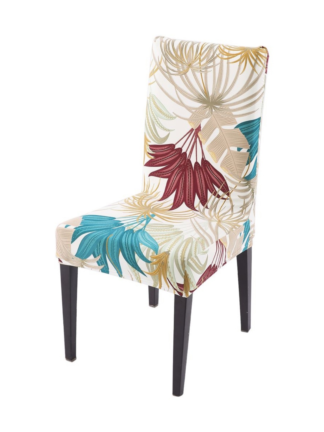 

HOKIPO Beige Printed Chair Cover