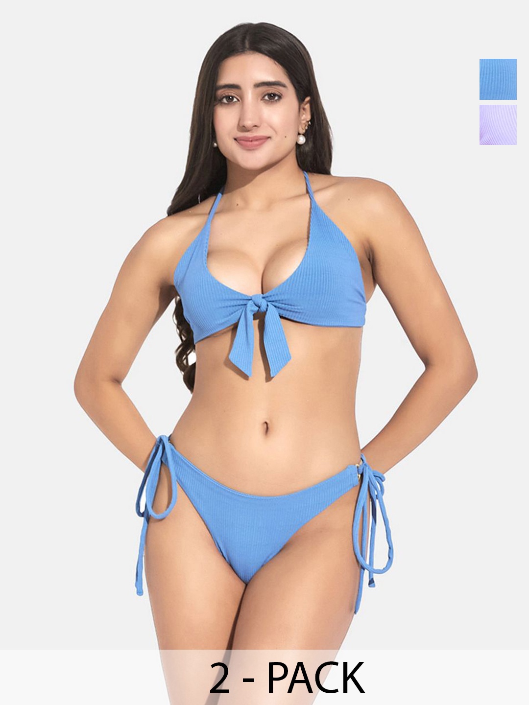 

SECRETS BY ZEROKAATA Pack Of 2 Assorted Swim Bikini Set