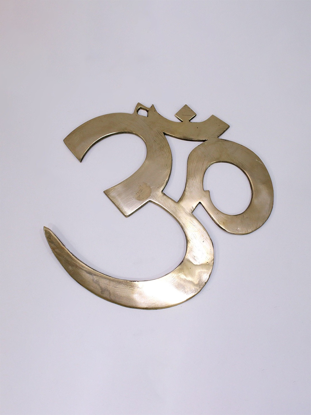 

Exotic India 11" Om (AUM) Brass Wall Hanging, Gold