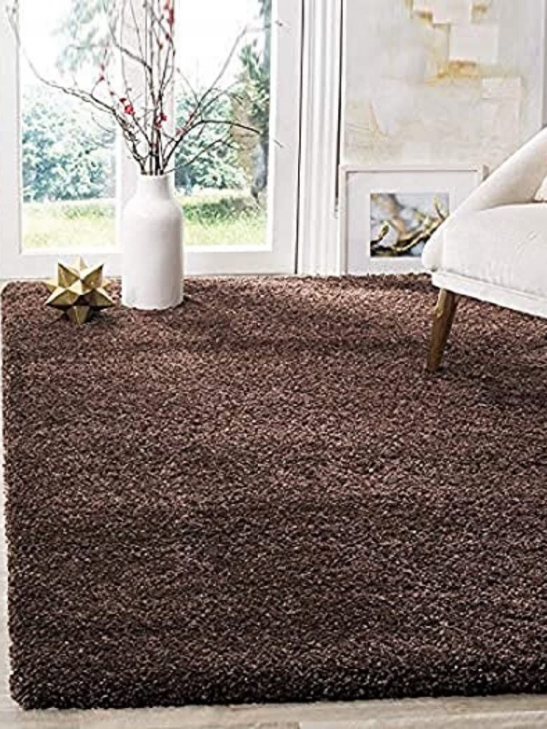 

Banchmark Home Furnishings Brown Solid Handmade Polypropylene Carpet