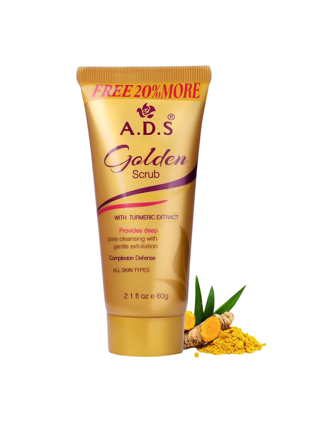 

A.D.S Turmeric Extract Gentle Exfoliation Golden Scrub 60 g, Na