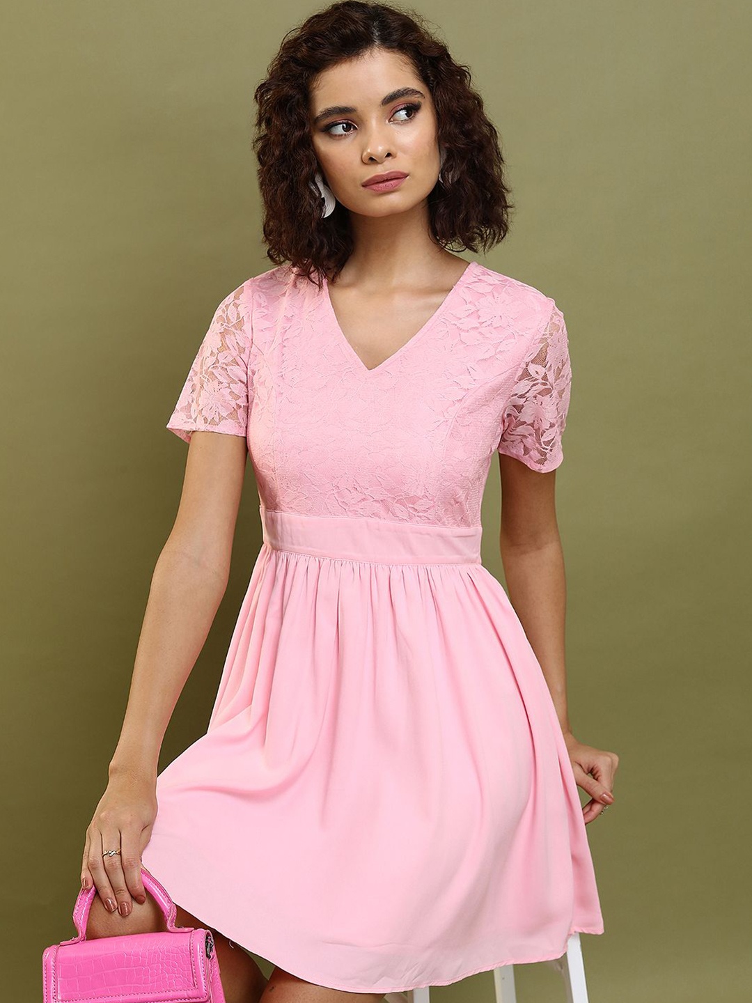

Tokyo Talkies Fit & Flare Dress, Pink