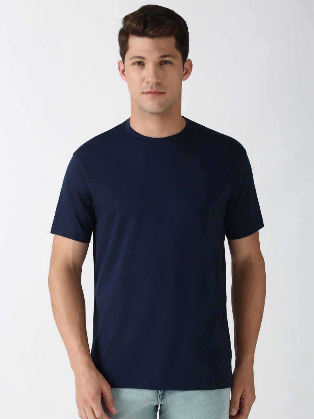 

Peter England Casuals Men Pockets T-shirt, Navy blue
