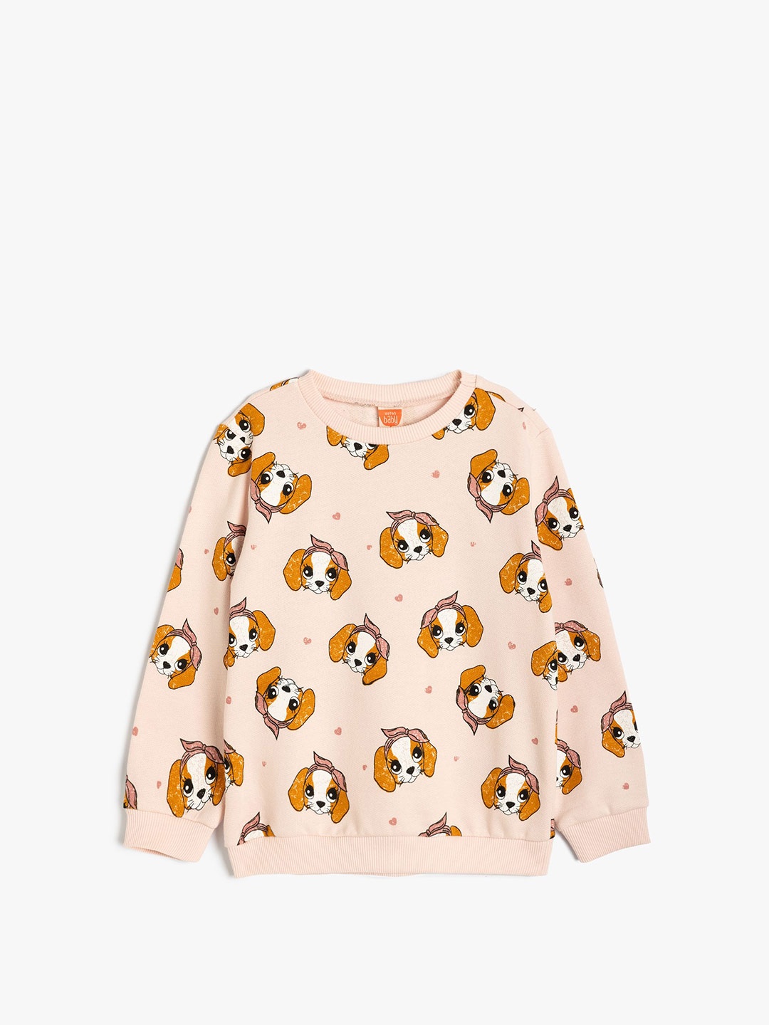

Koton Girls Graphic Printed Sweatshirt, Pink