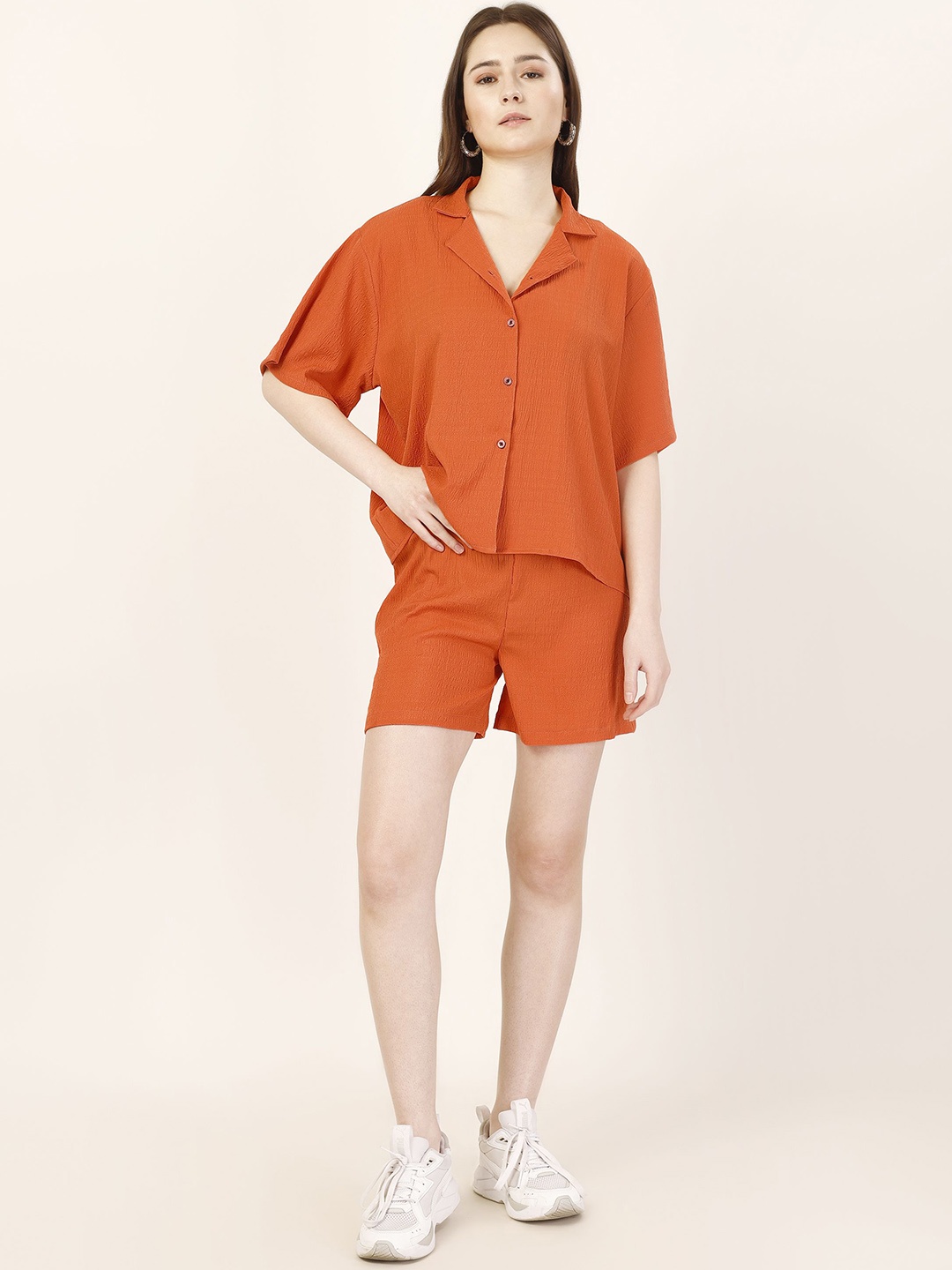 

Murcia Shirt With Shorts Co-ords, Orange