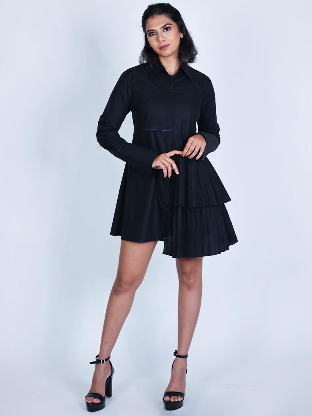 

Arya Giri Shirt Dress, Black