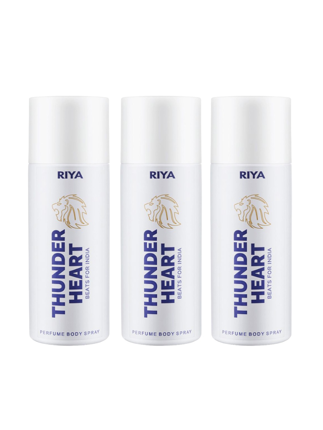 

RIYA Set Of 3 Thunderheart White Deodorant Body Spray- 150 ml Each