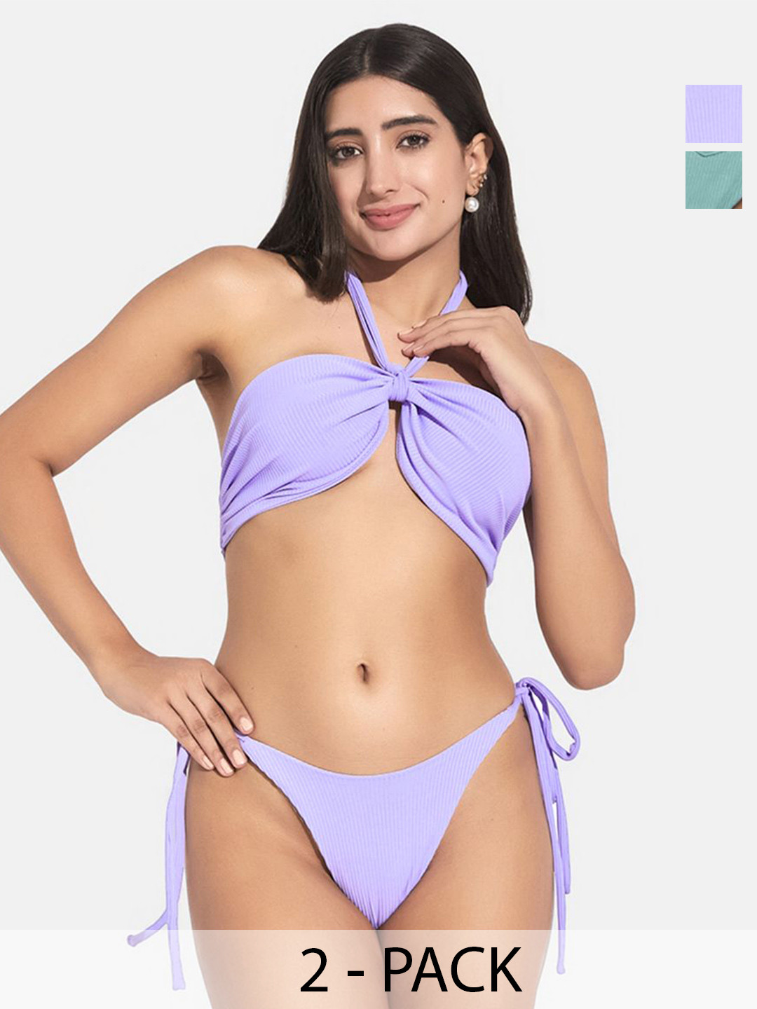 

SECRETS BY ZEROKAATA Pack Of 2 Assorted Swim Bikini Set
