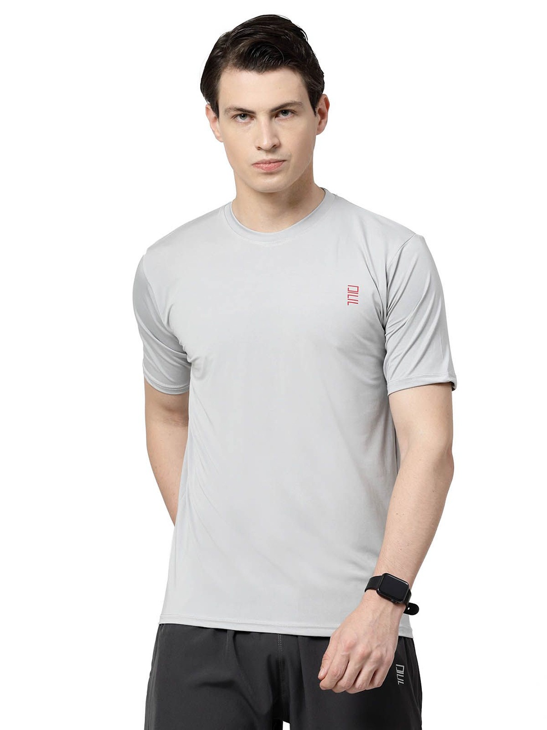 

DAFABFIT Men T-shirt, Grey melange