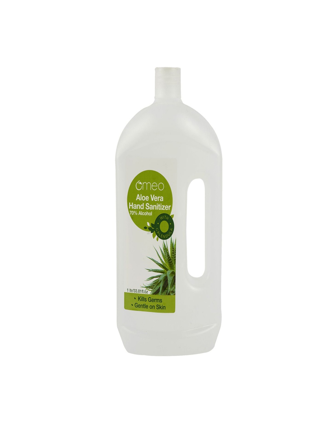 

Omeo Alcohol Based Aloe Vera Hand Sanitizer Can - 1Lt, White