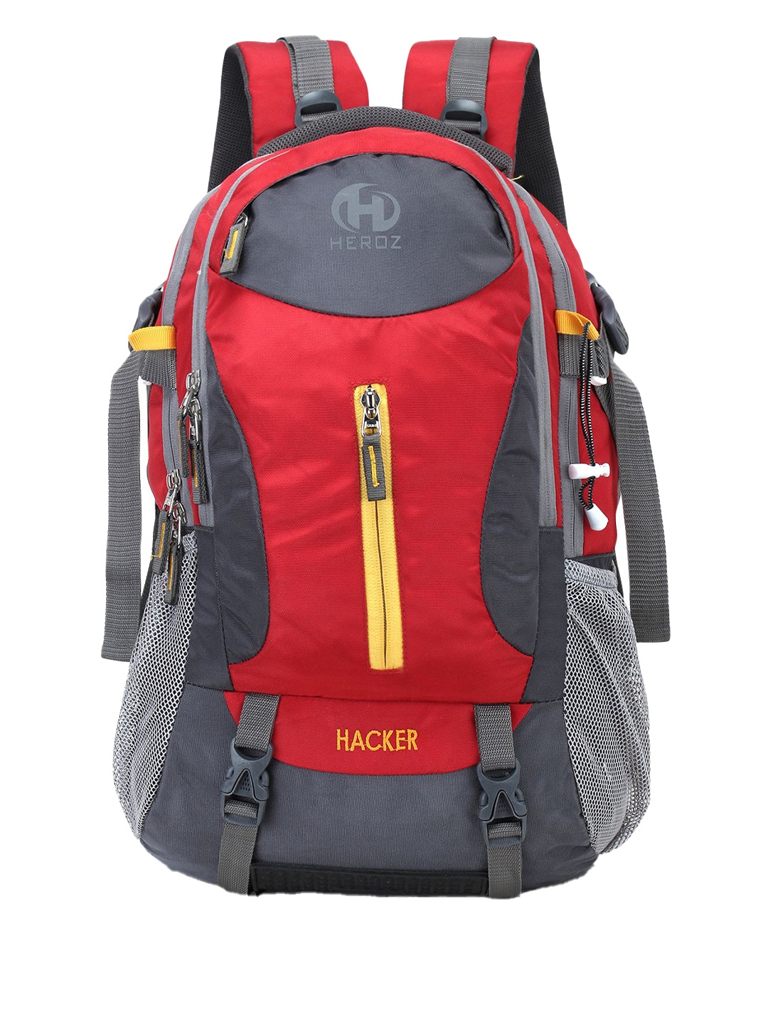 

HEROZ Colorblocked Backpack, Red