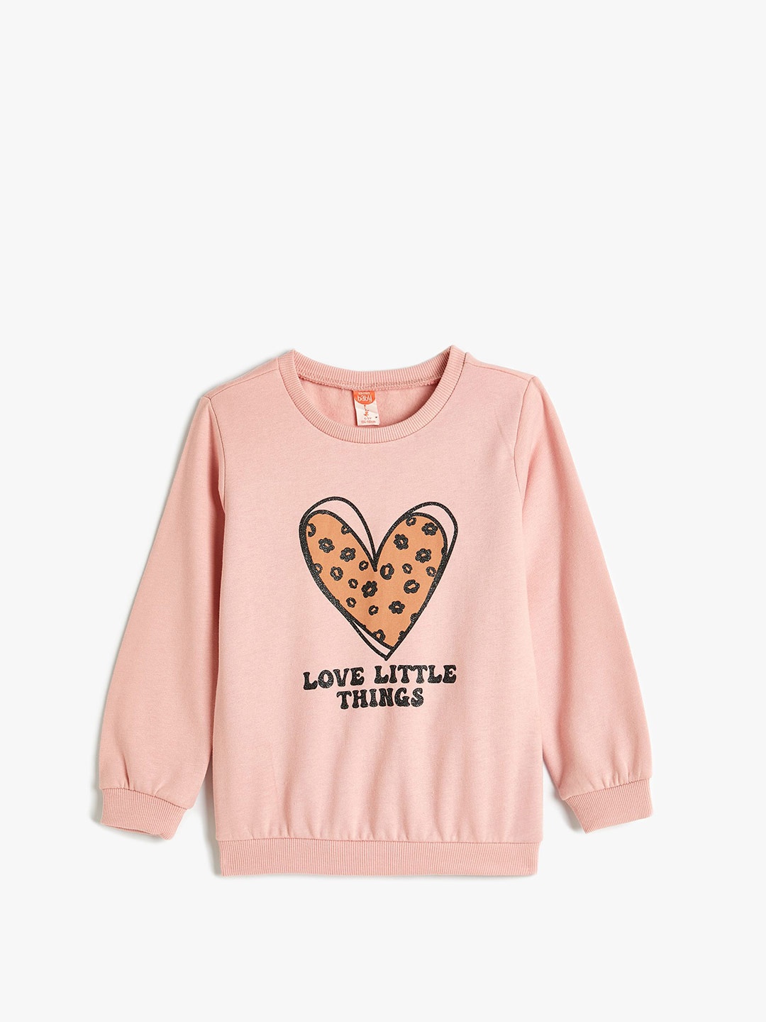 

Koton Girls Graphic Printed Sweatshirt, Pink