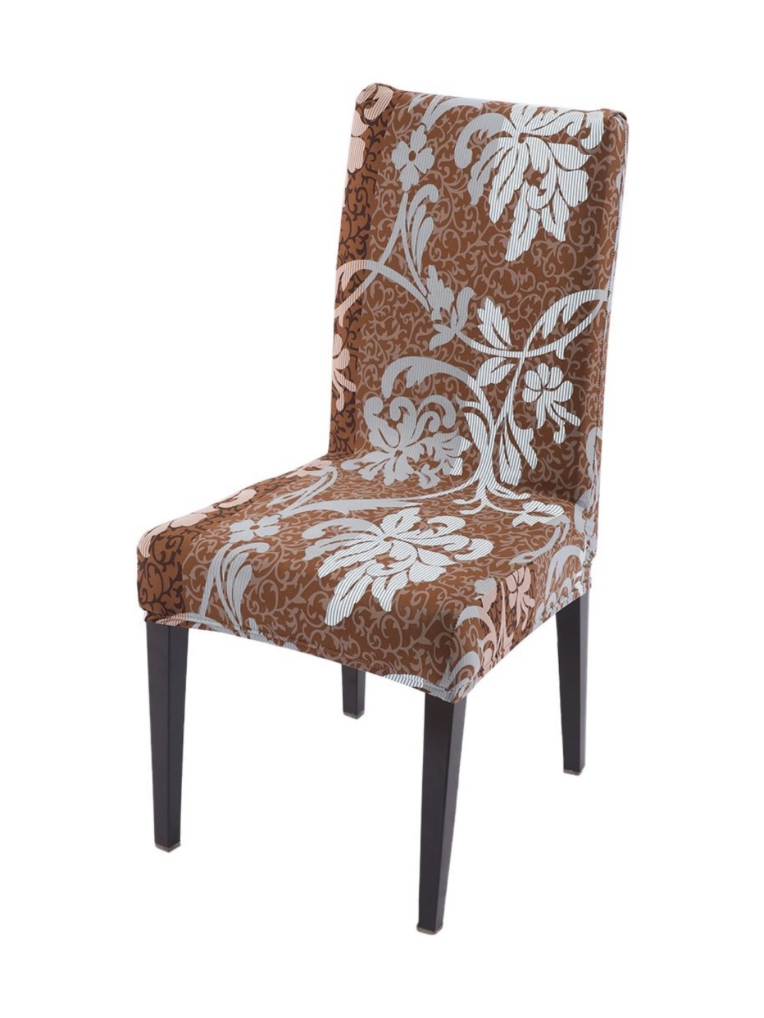 

HOKIPO Brown Printed Chair Cover