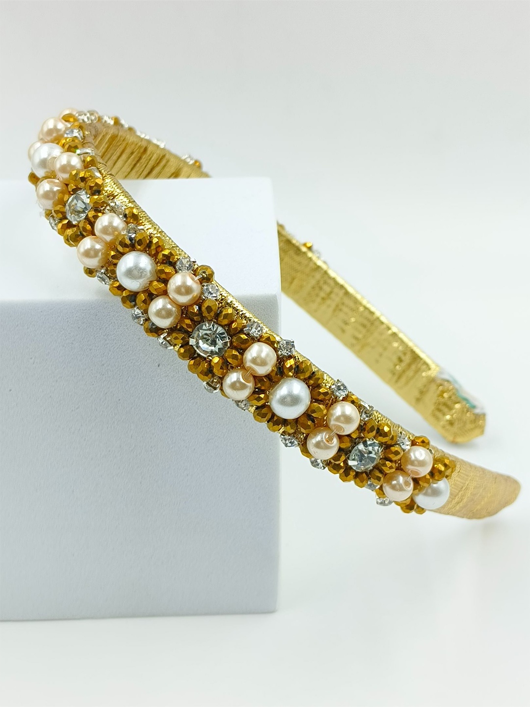 

Choko Girls Embellished Hairband, Gold