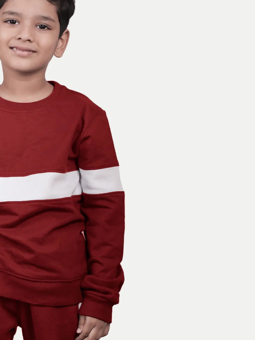 

BAESD Boys Colourblocked Sweatshirt, Red