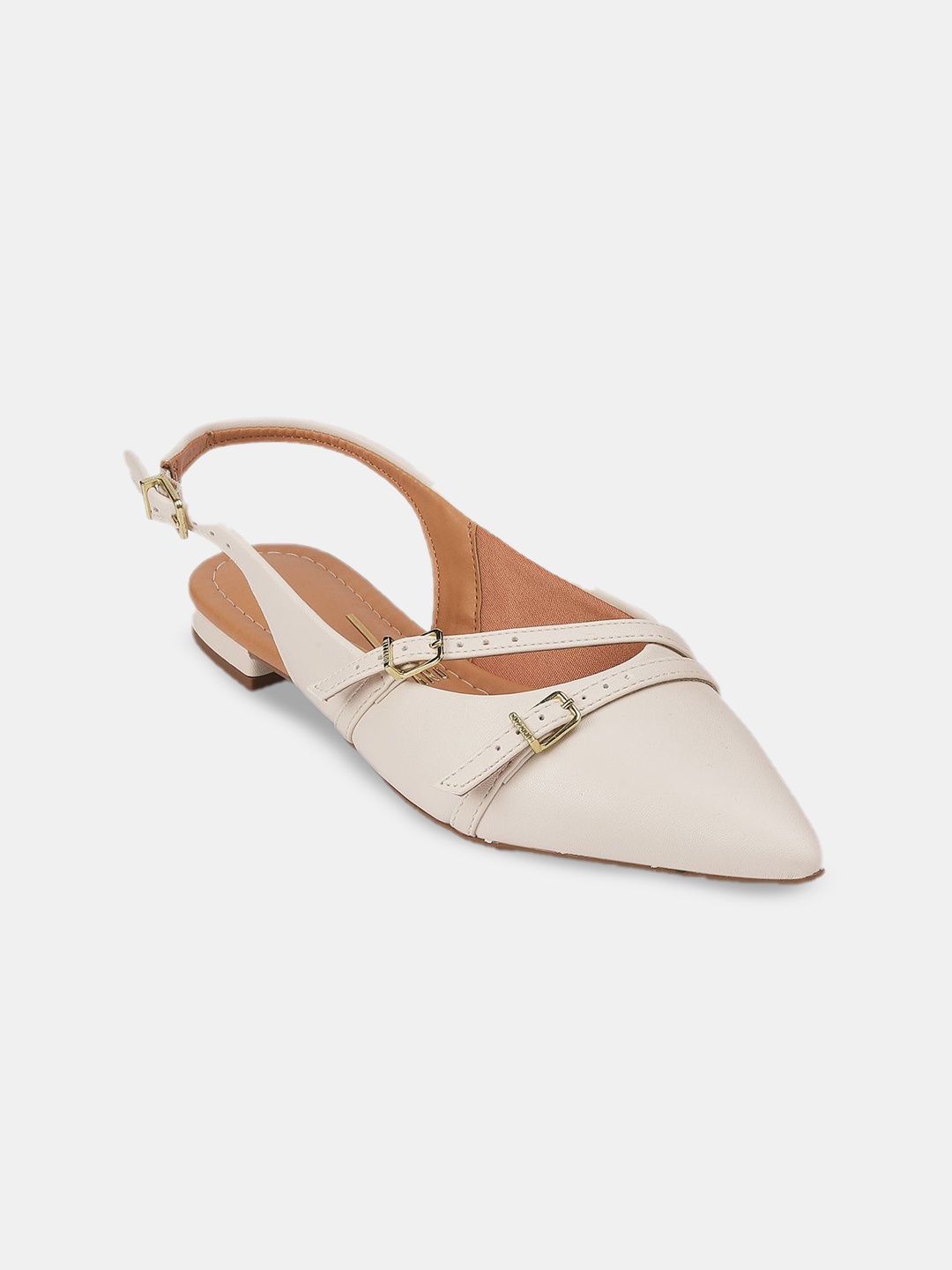 

Vizzano Women Mules with Buckles Flats, Off white