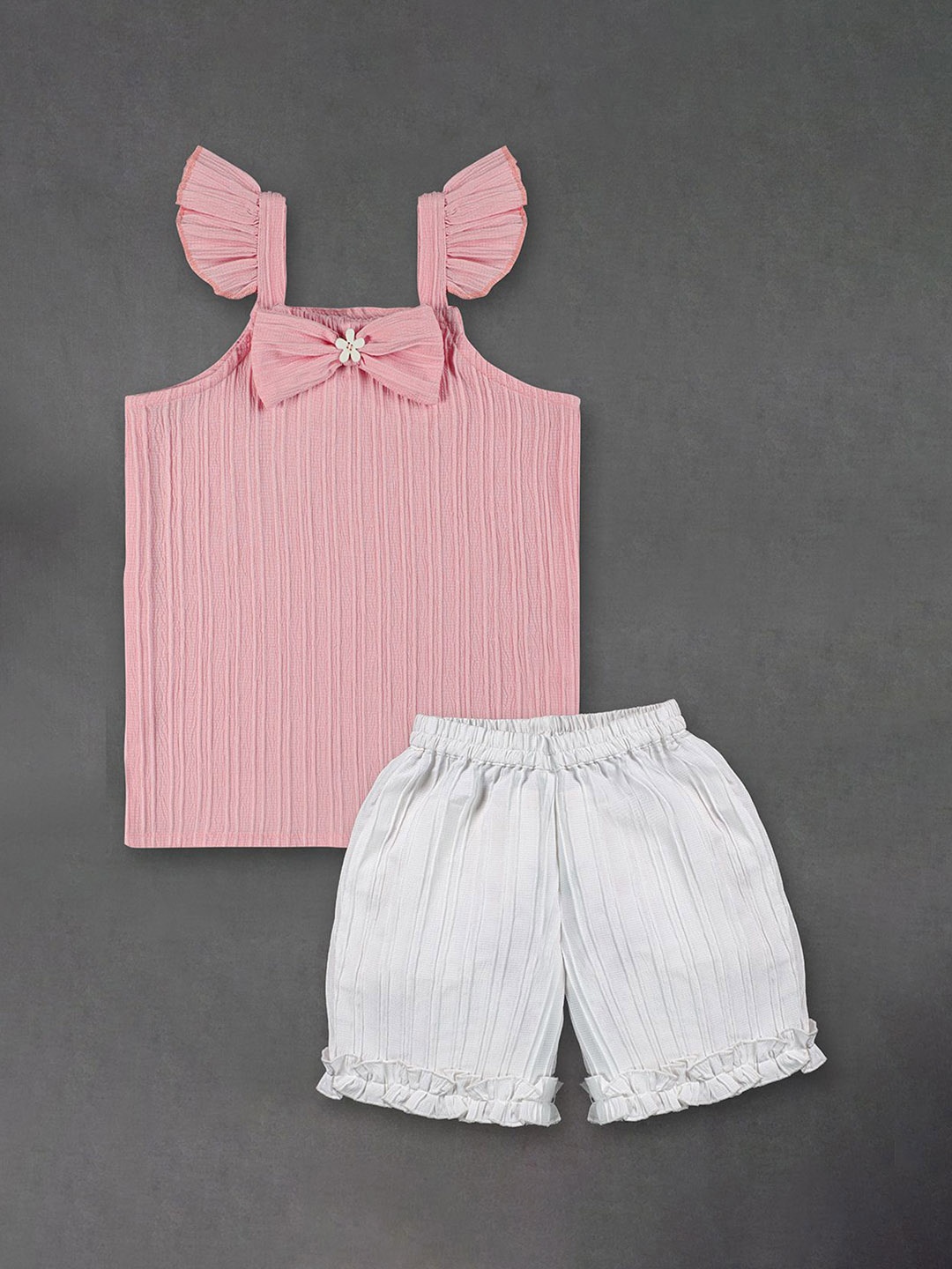 

OMPAX Girls Top With Shorts, Pink