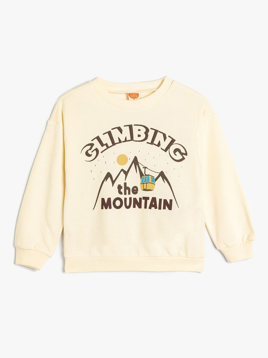 

Koton Boys Typography Printed Sweatshirt, Beige