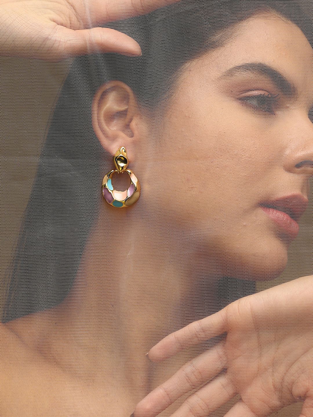 

SOHI Contemporary Hoop Earrings, Multi