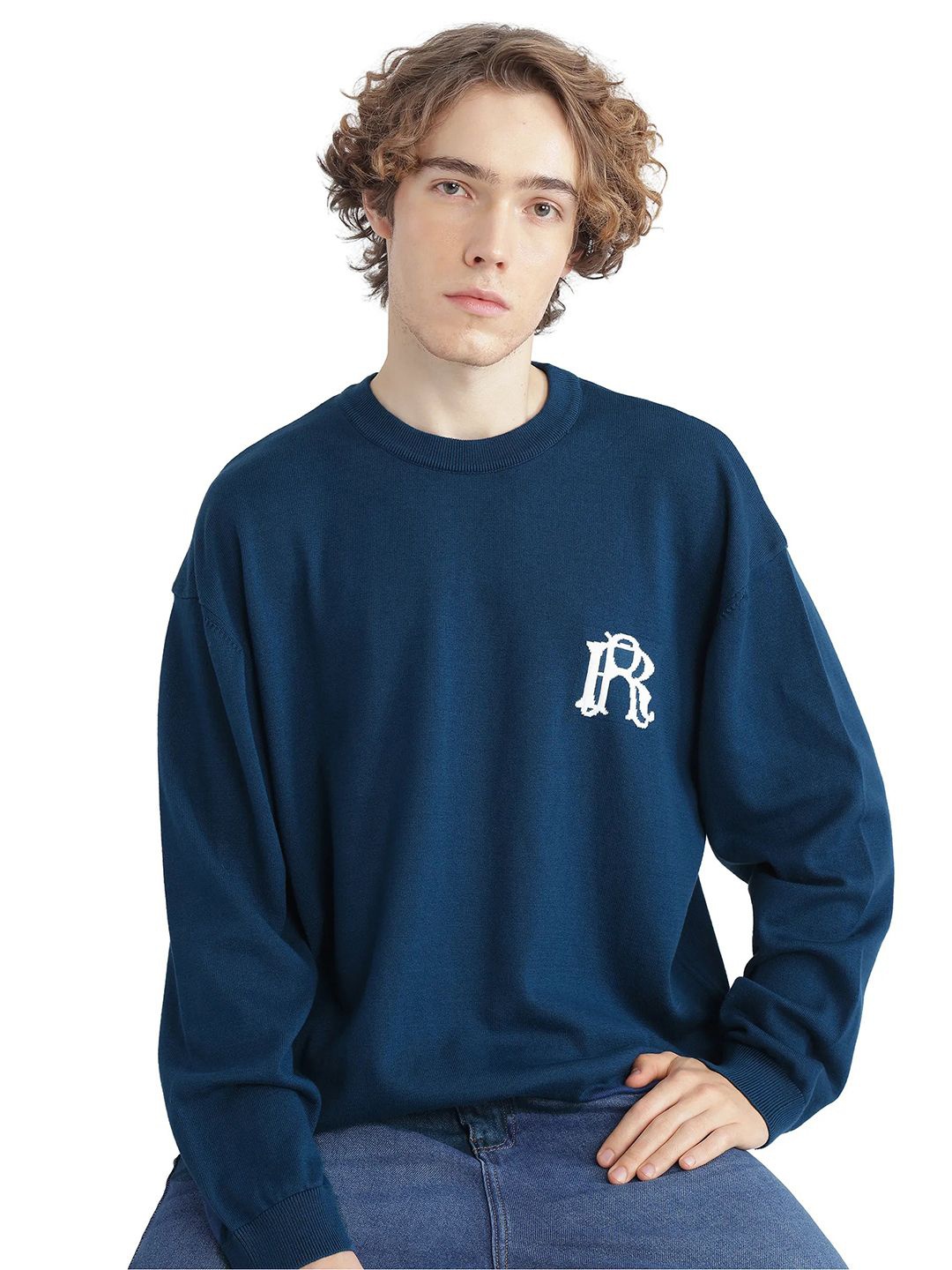 

RARE RABBIT Men Pullover, Blue