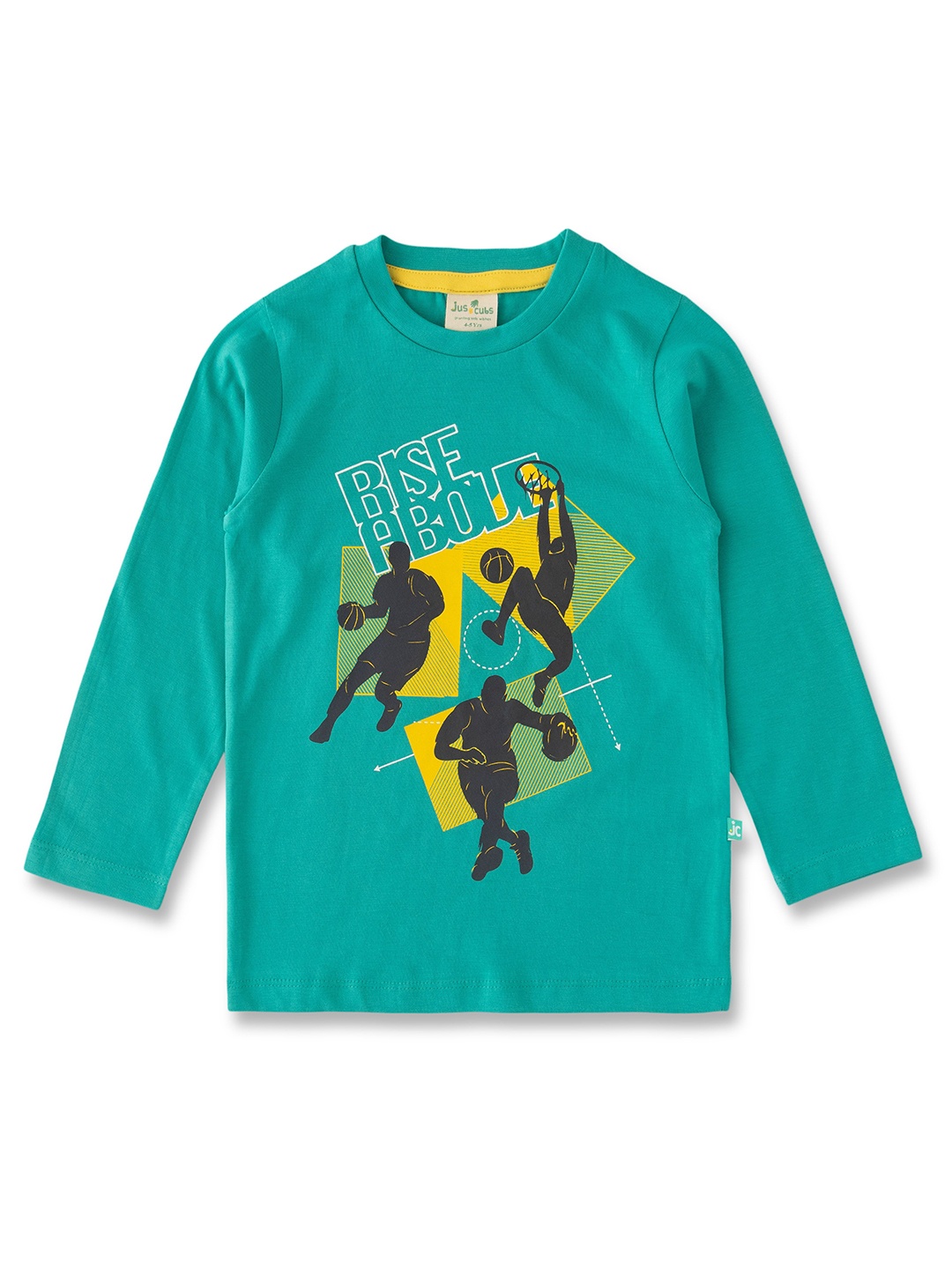 

JusCubs Boys Printed T-shirt, Green