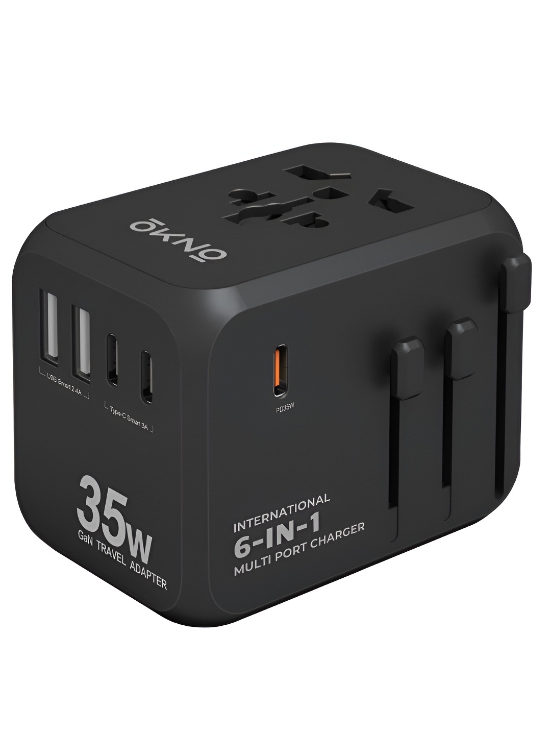 

OKNO Universal International Travel Adapter, Black