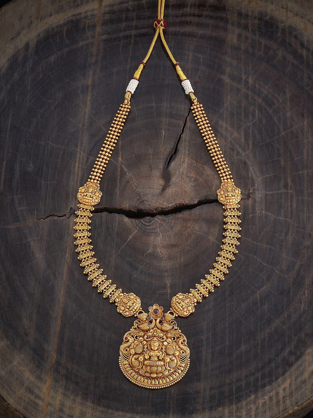 

Kushal's Fashion Jewellery Gold-Plated Antique Necklace
