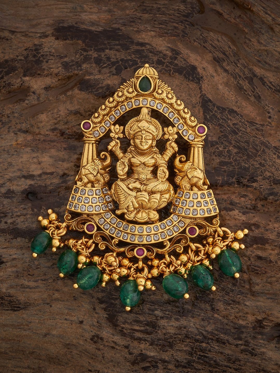 

Kushal's Fashion Jewellery 92.5 Pure Silver Gold-Plated Contemporary Pendants