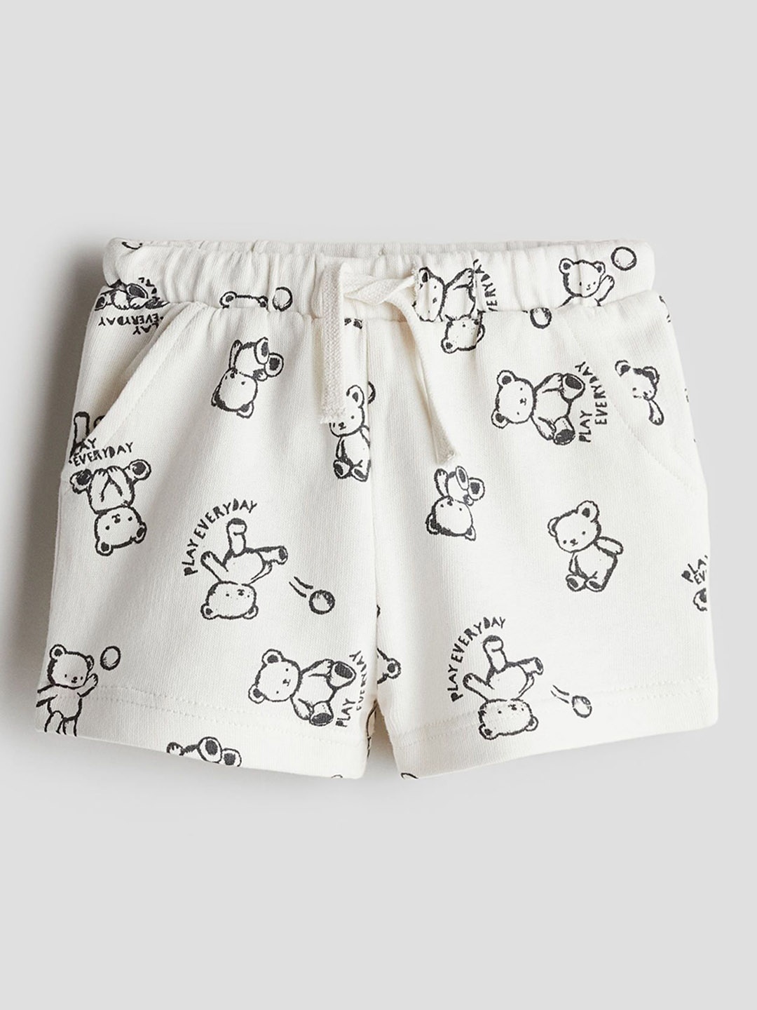 

H&M Sweatshirt Shorts, White