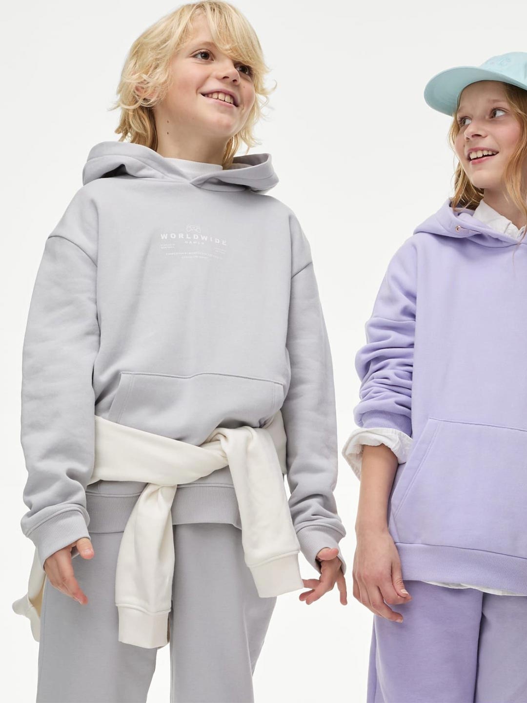 

Marks & Spencer Kids Hooded Pullover Sweatshirt, Grey