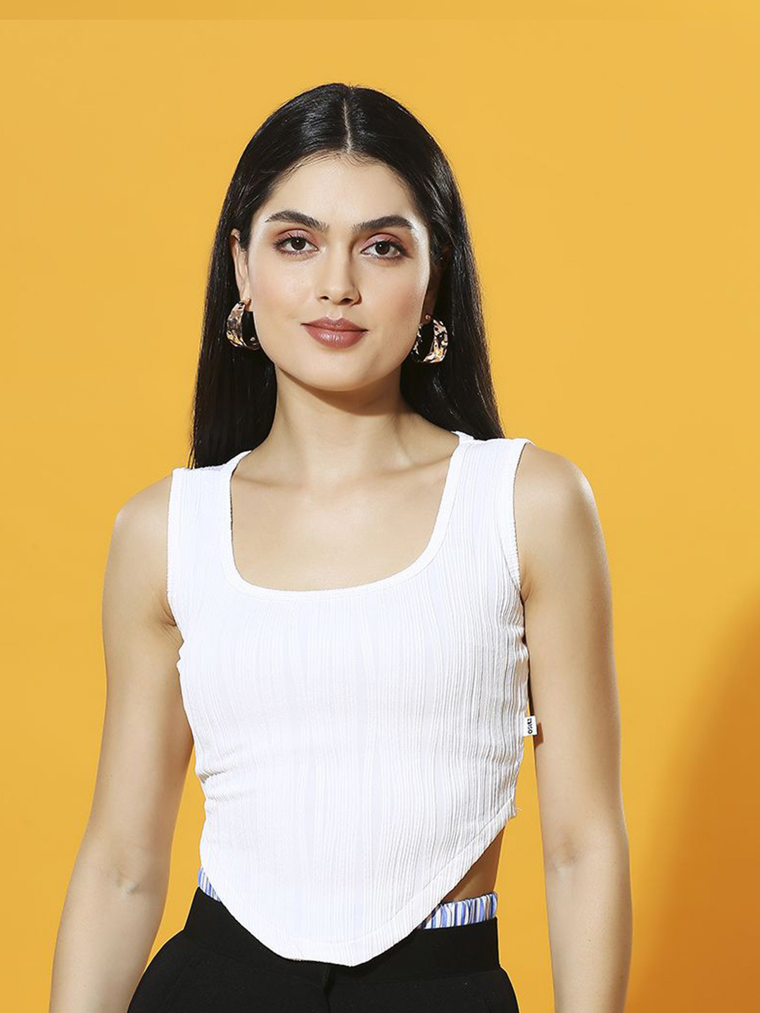 

HERE&NOW Women Crop Top, White
