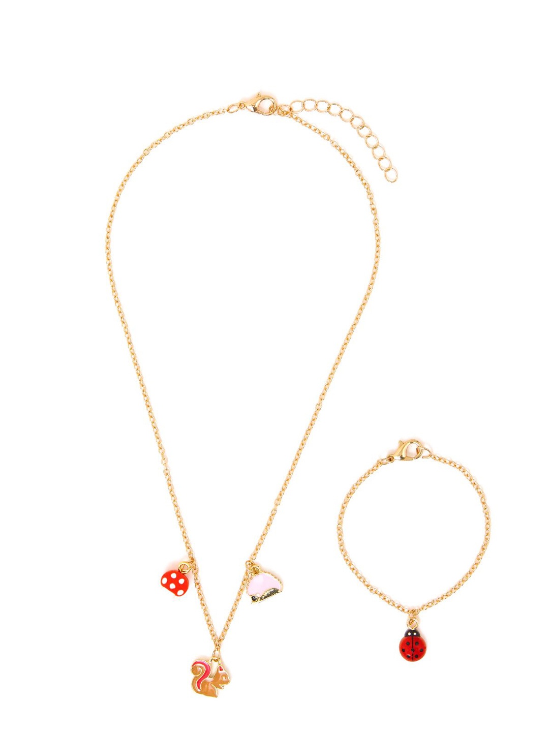 

Accessorize Girls Woodland Jewellery Set, Gold
