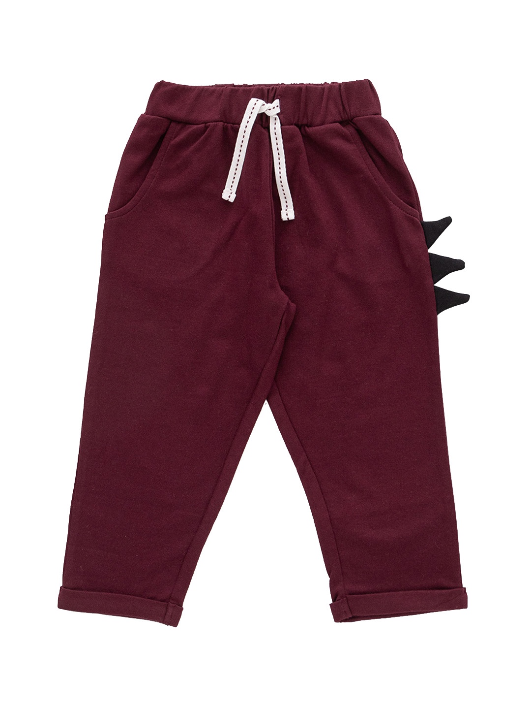 

JusCubs Infant Boys Cotton Mid-Rise Track Pants, Maroon