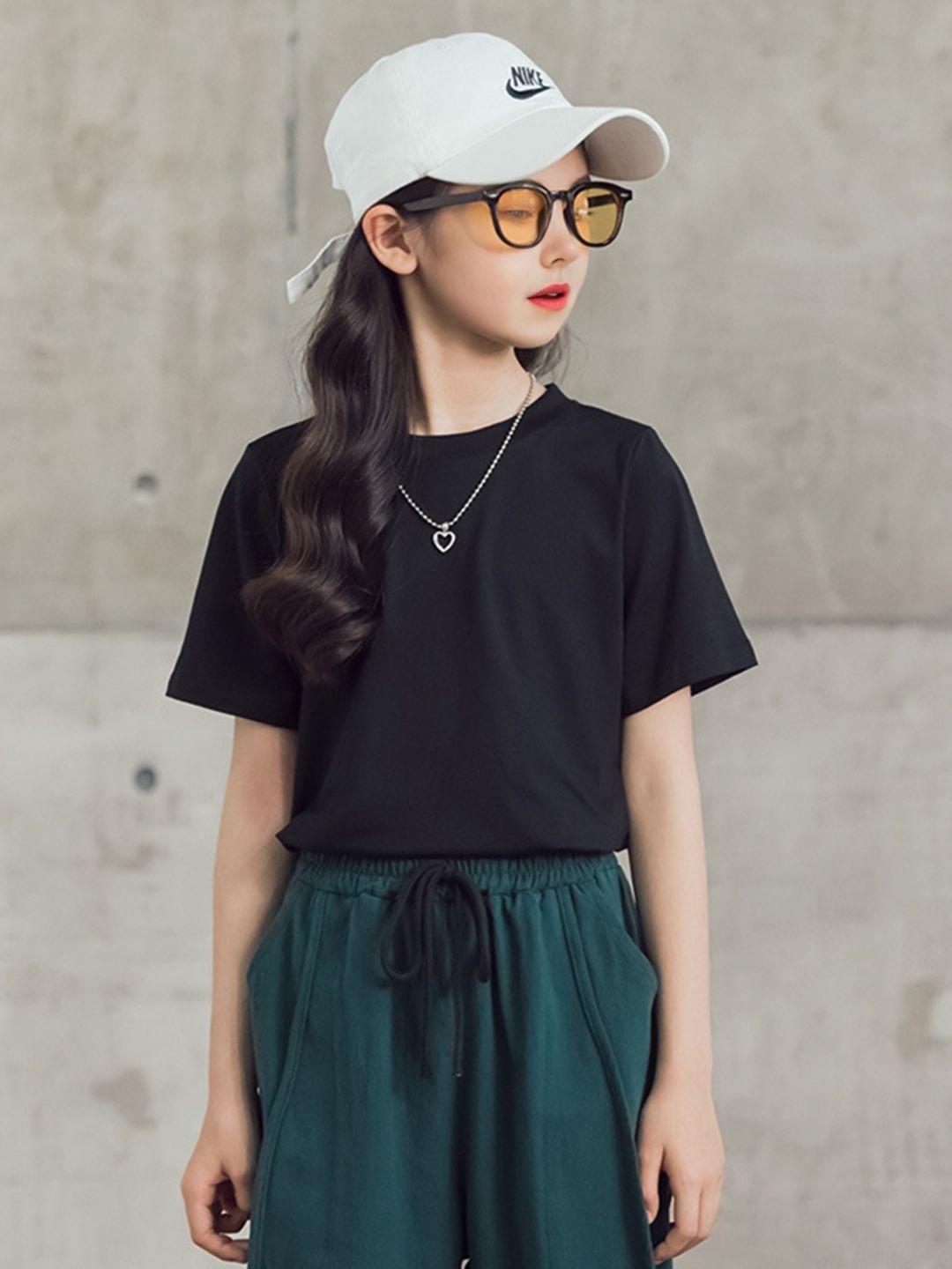 

INCLUD Girls Pockets T-shirt, Black