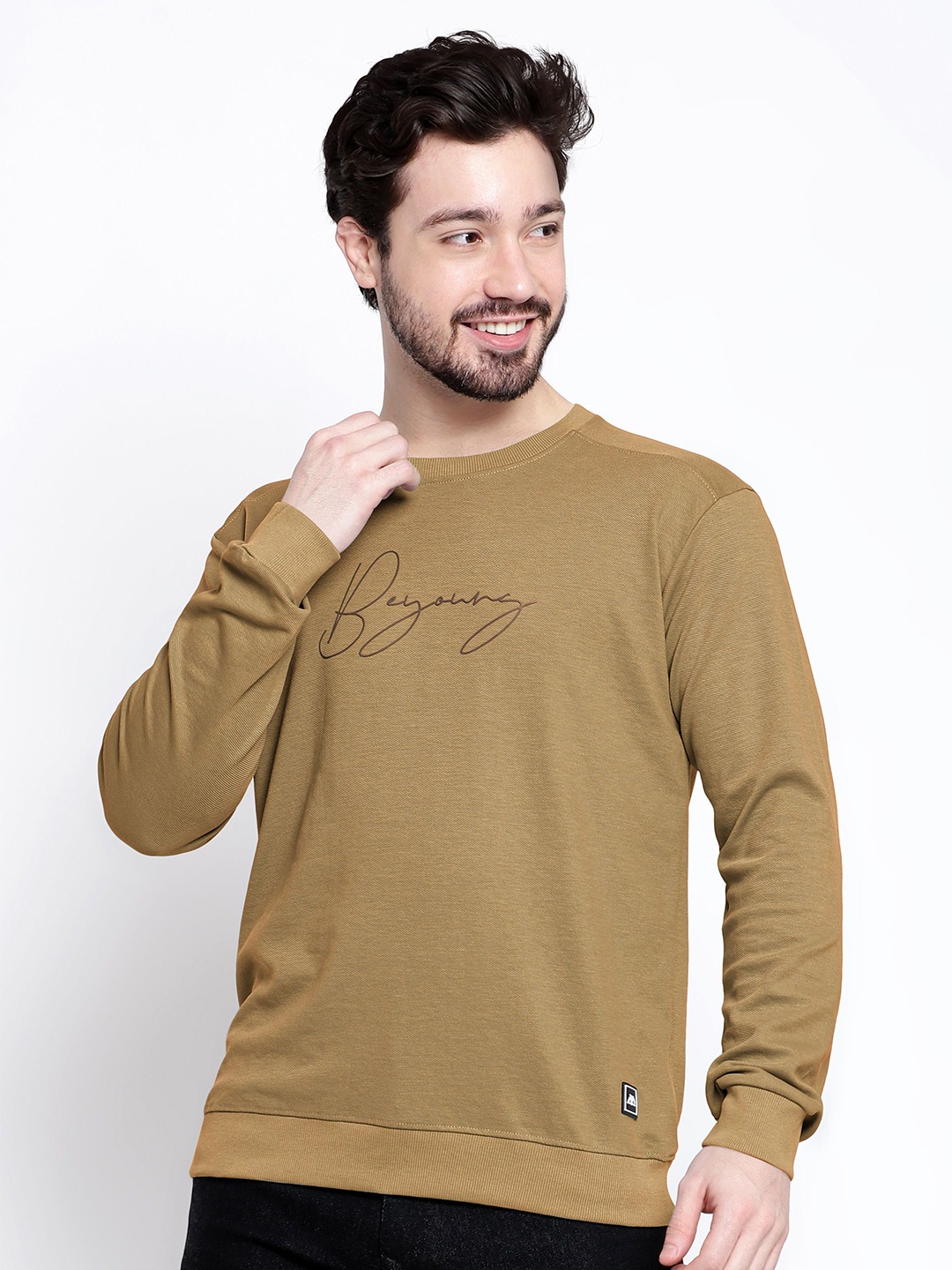 

Beyoung Men Sweatshirt, Brown