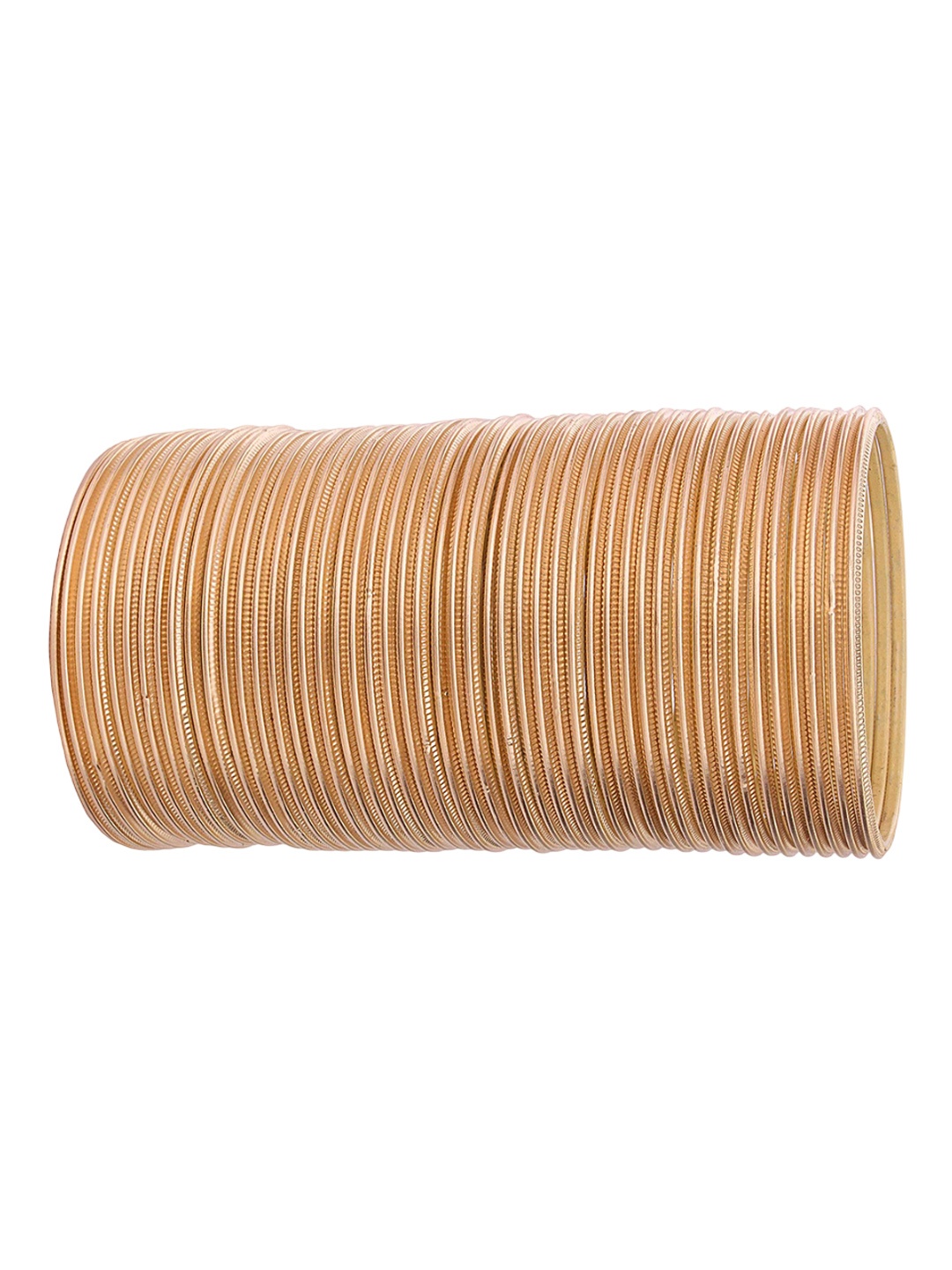 

ZULKA Set of 48 Gold-Toned Gold-Plated Metal Bangles