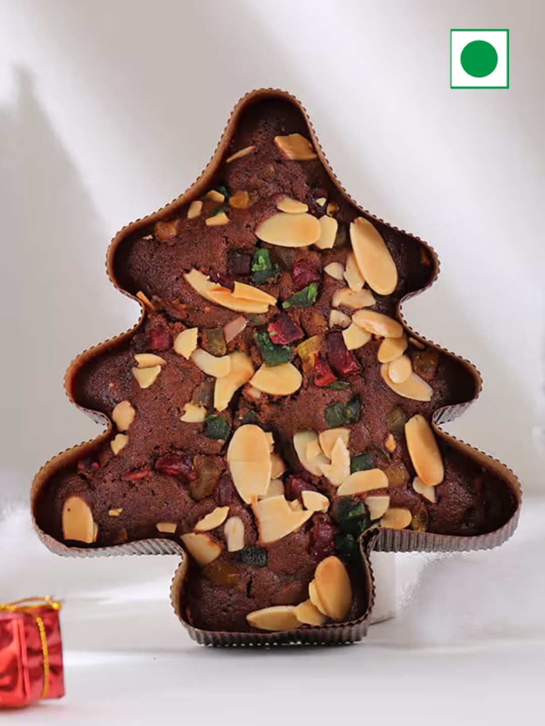 

Floweraura Unisex Tree Shape Plum Cake Loaded With Dry Fruits & Nuts, Brown