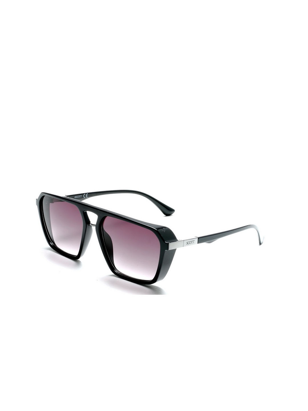 

SCOTT Men Square Sunglasses with UV Protected Lens 8903232281075-Black, Grey