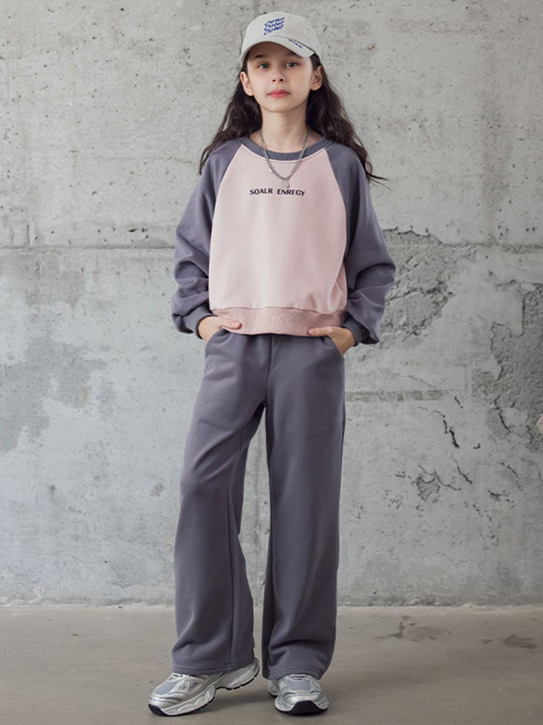 

INCLUD Girls Printed Trousers, Grey