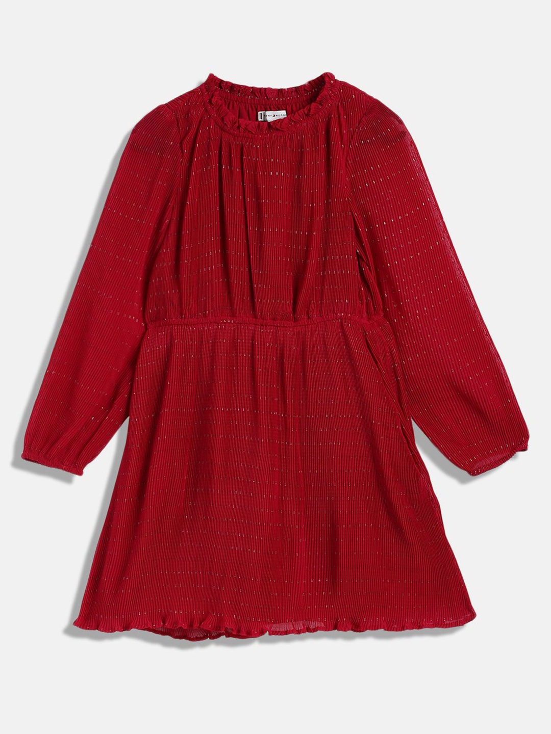 

Tommy Hilfiger Girls Fit & Flare Dress, Red